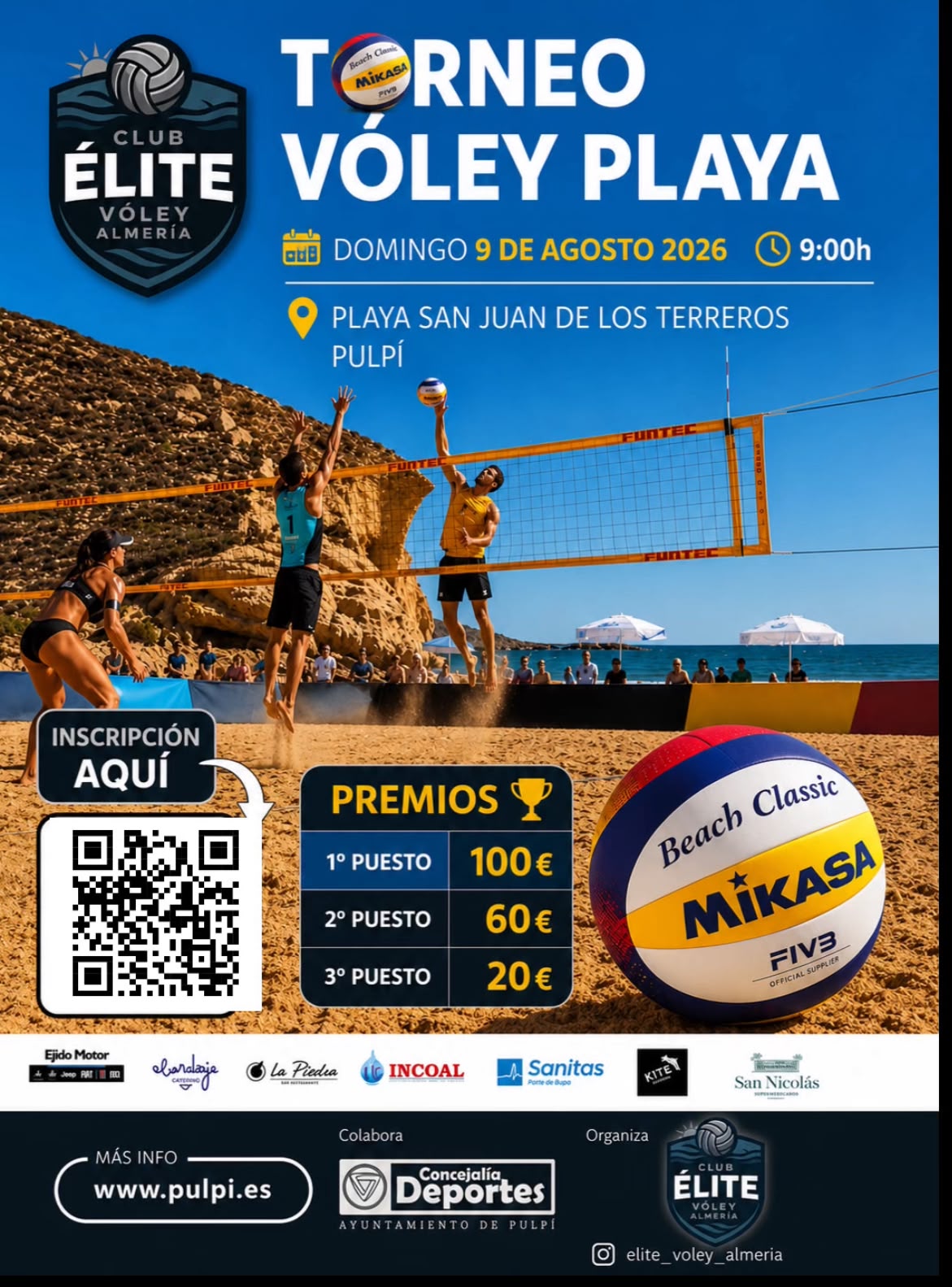 TORNEO VOLEY PLAYA 9 AGOSTO EXPLAYATE 2026